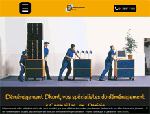 Tablet Screenshot of dhont-demenagement.fr